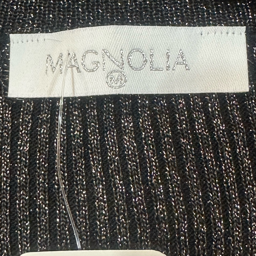 MAGNOLIA MAXI Women’s Black Sparkle Plunging Neckline Dress Size S NWT - Picture 4 of 9